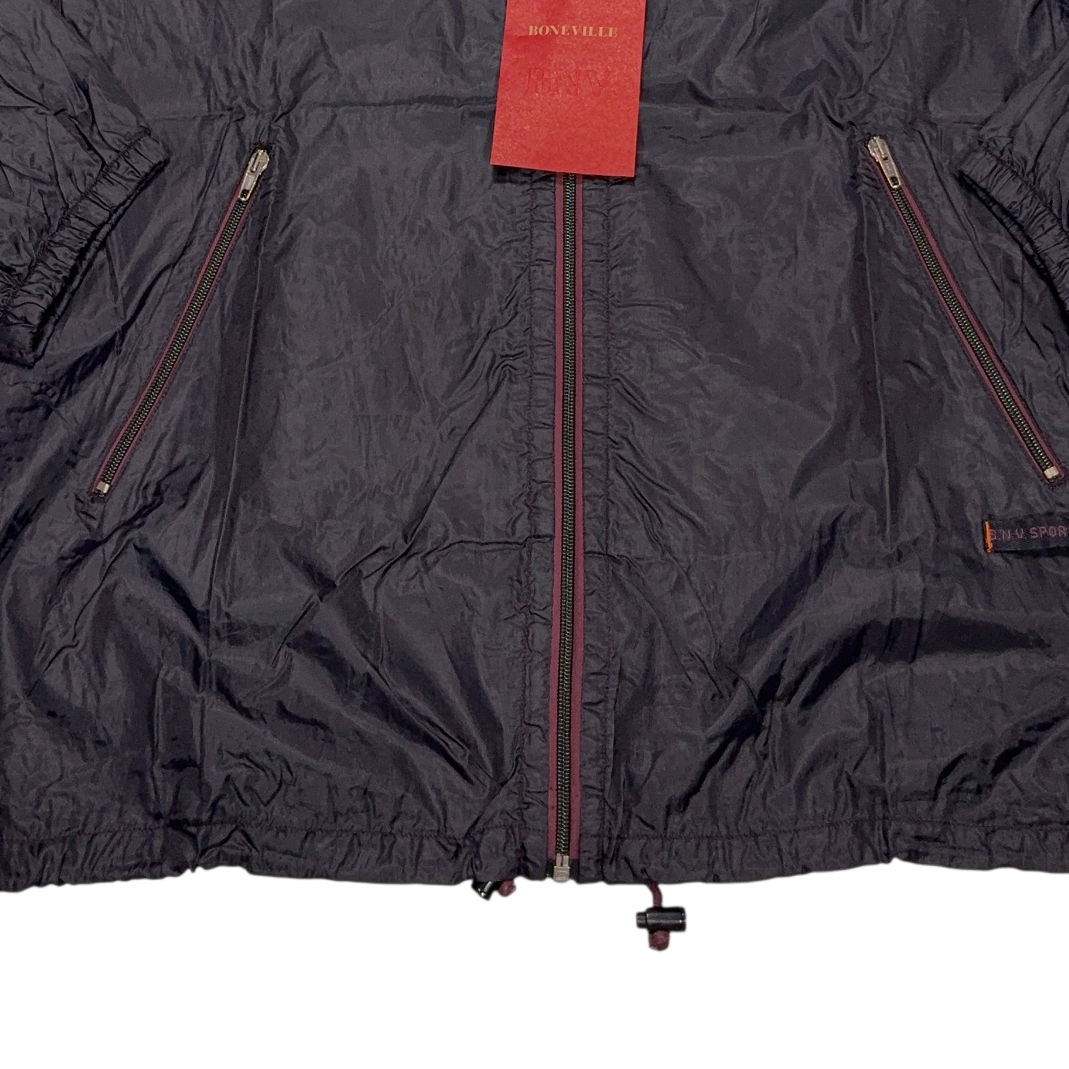 Boneville 1992 WindBreaker Black Jacket