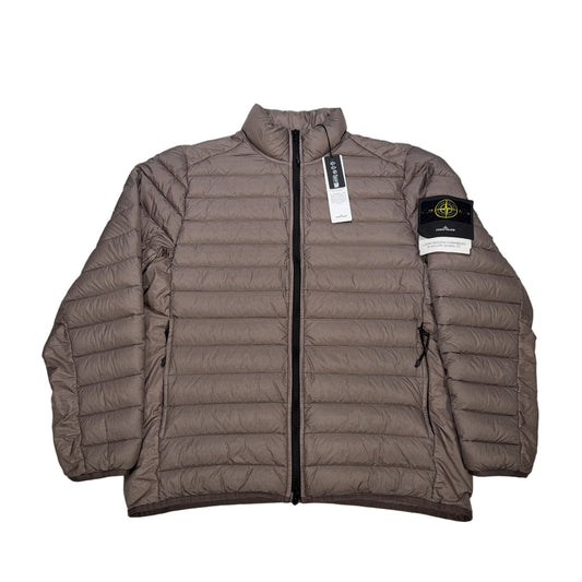 Stone Island Loom Woven Chambers R-Nylon Down-TC Jacket – Brown