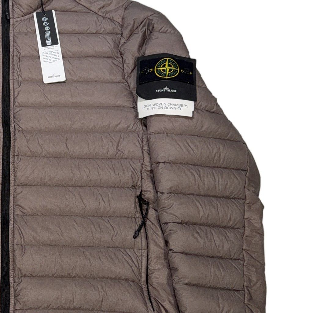 Stone Island Loom Woven Chambers R-Nylon Down-TC Jacket – Brown