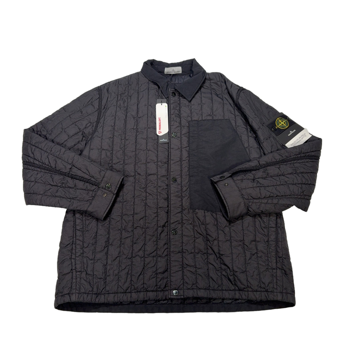 Stone Island Quilted Nylon Stella With Primaloft - TC Black Jacket
