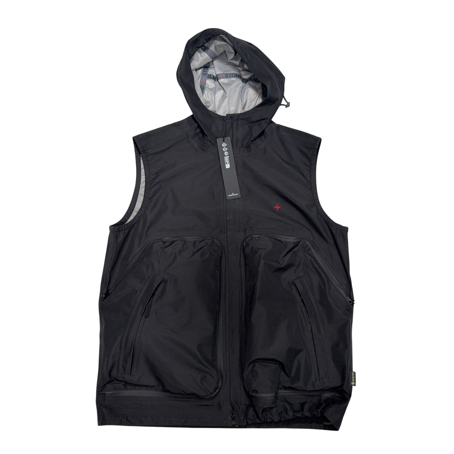Stone Island 3L Gore-Tex In Recycled Polyester Black Jacket