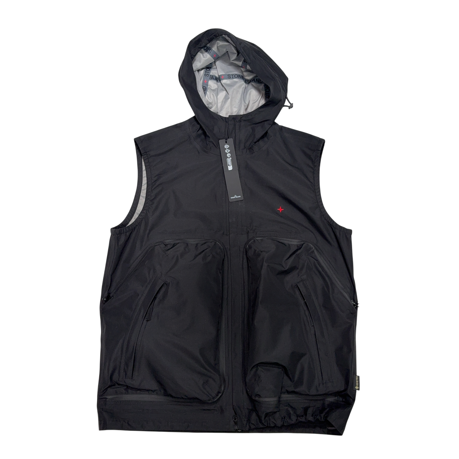 Stone Island 3L Gore-Tex In Recycled Polyester Black Jacket
