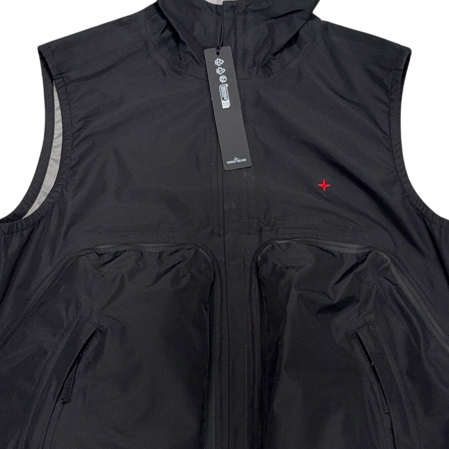 Stone Island 3L Gore-Tex In Recycled Polyester Black Jacket