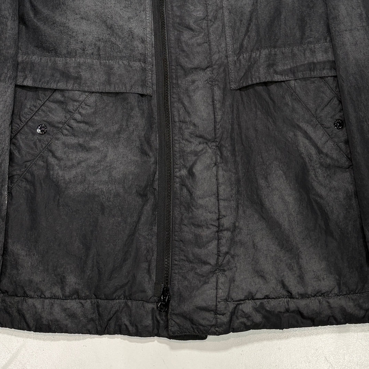 Stone Island Dense Nylon - TC Hand Sprayed Reflective Grey Jacket