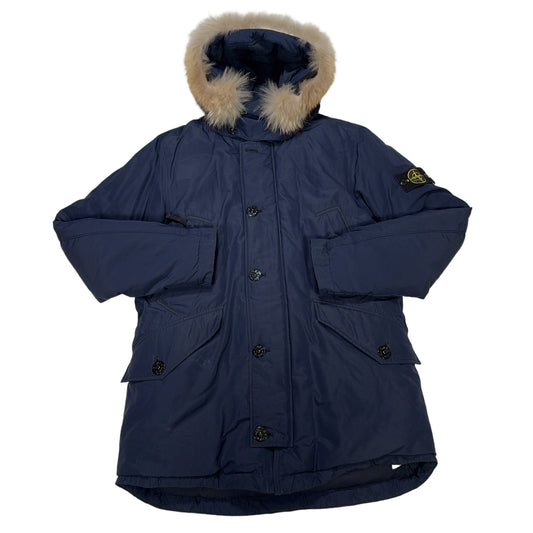 Stone Island Micro Reps Down Hooded Parka – Navy