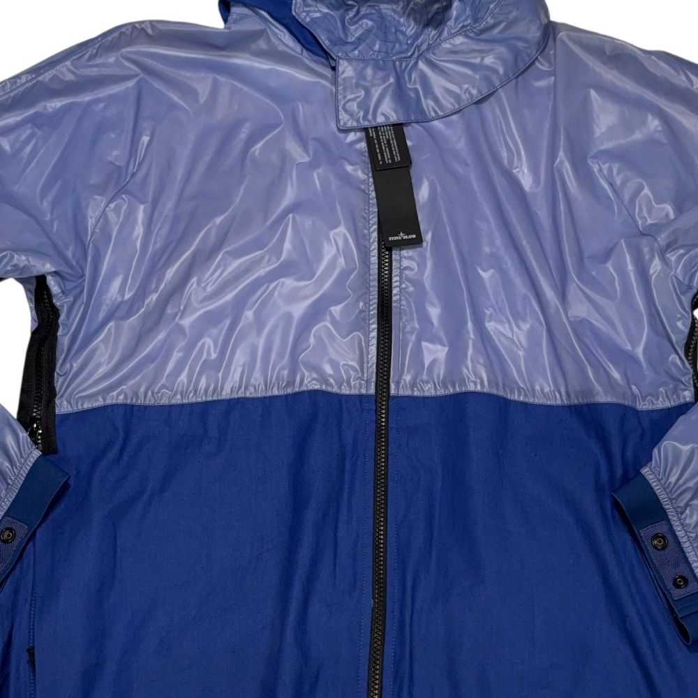 Stone Island Heat Reactive Lamy With Cotton Linen Tela Blue Jacket