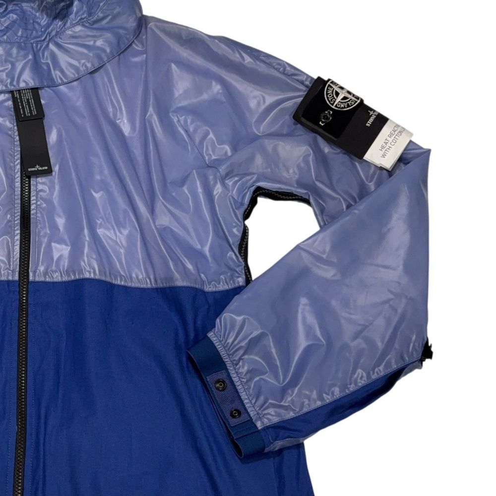 Stone Island Heat Reactive Lamy With Cotton Linen Tela Blue Jacket