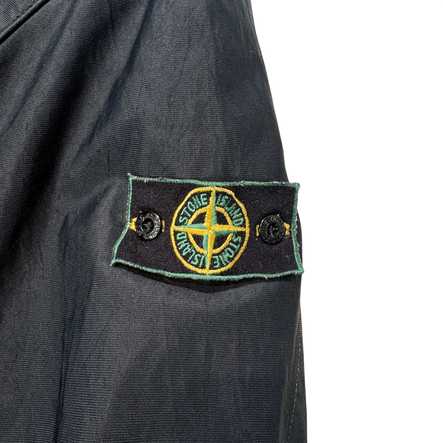 Stone Island Green Edge Dual Layer Black Jacket
