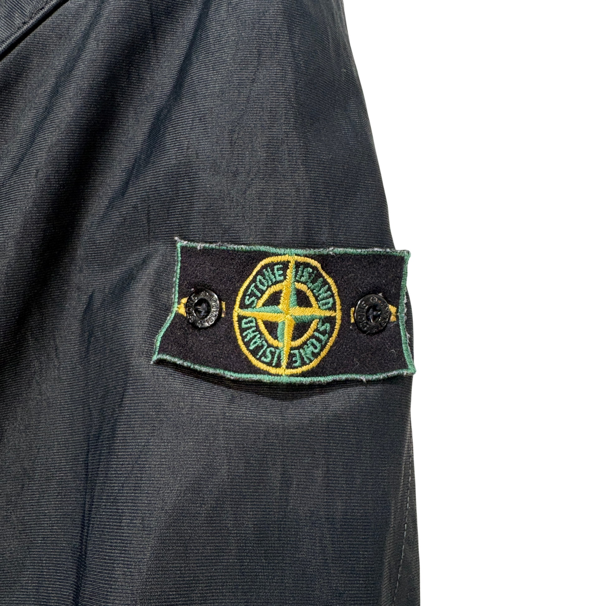 Stone Island Green Edge Dual Layer Black Jacket
