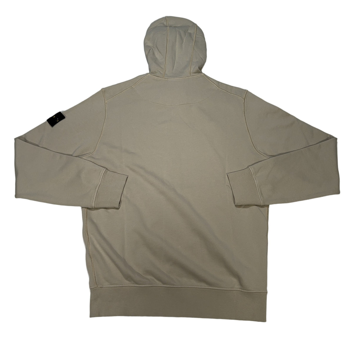 Stone Island Zip Up Beige Hoodie