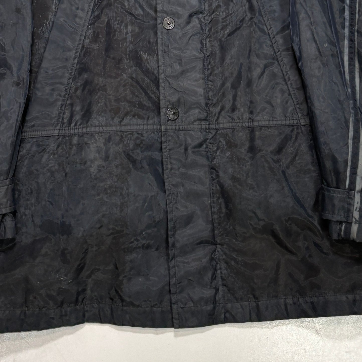 Stone Island Mesh Shimmer Black Coats