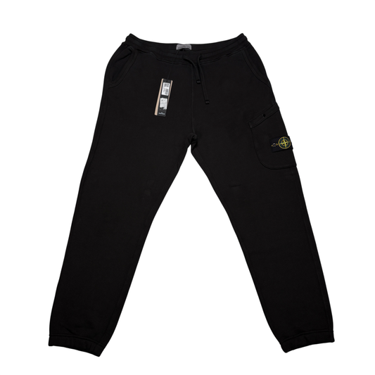 Stone Island Black Compass Patch Joggers