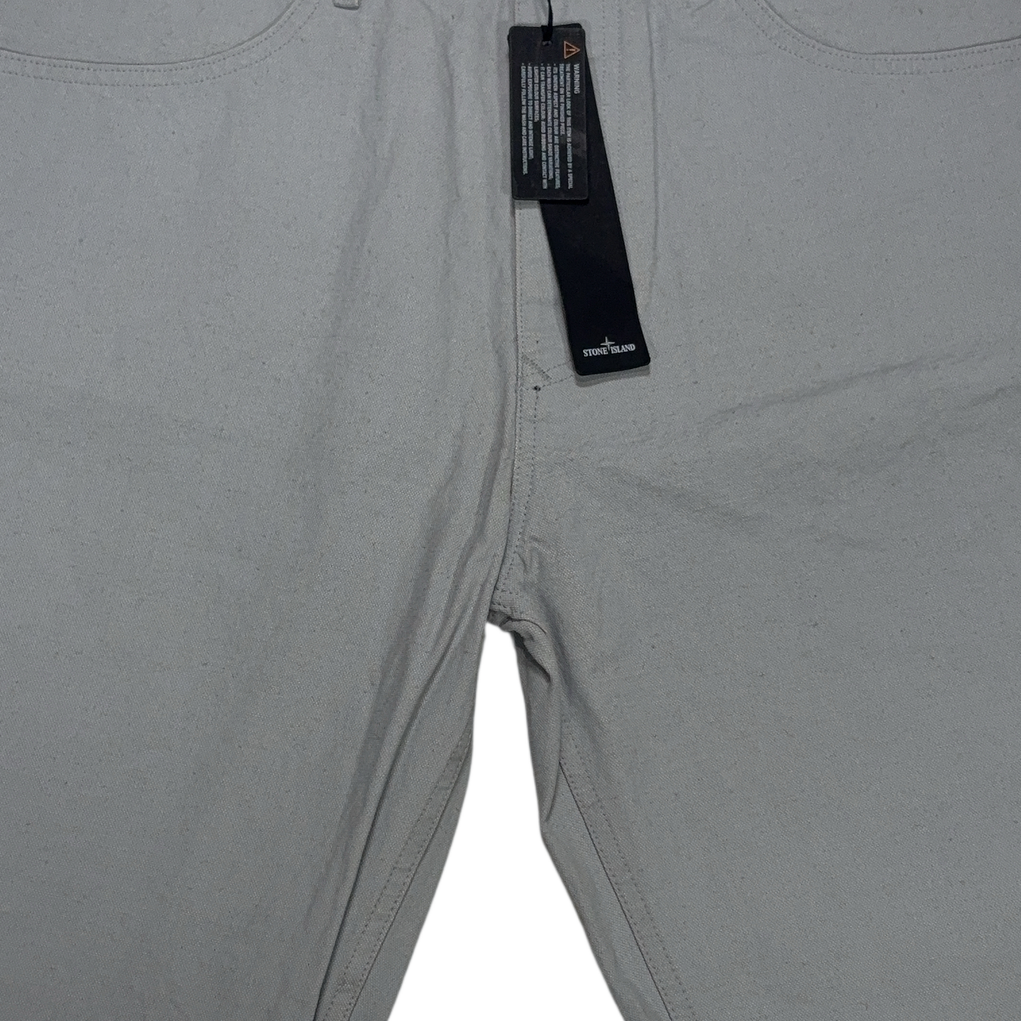 Stone Island Logo Patch Grey Shorts