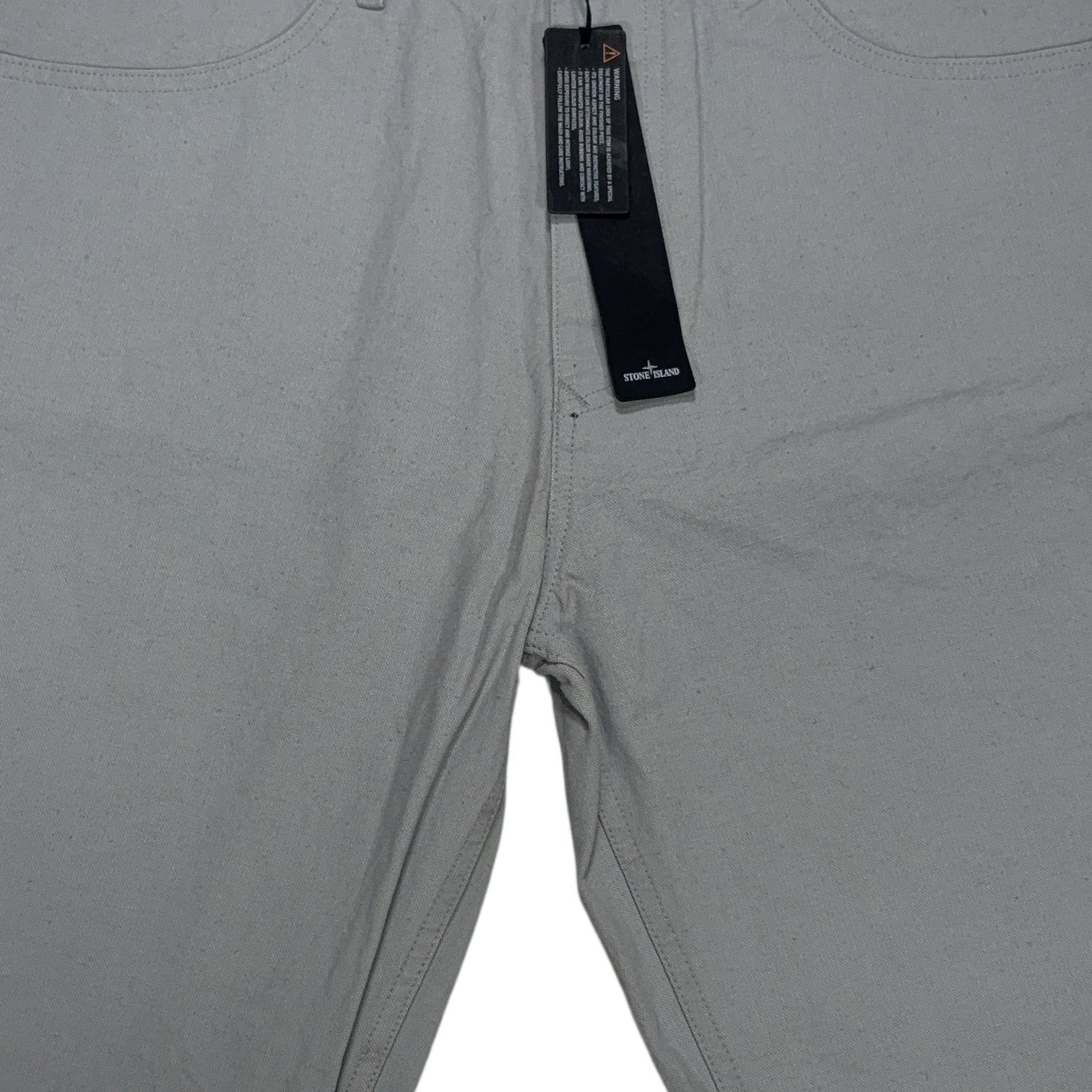 Stone Island Logo Patch Grey Shorts