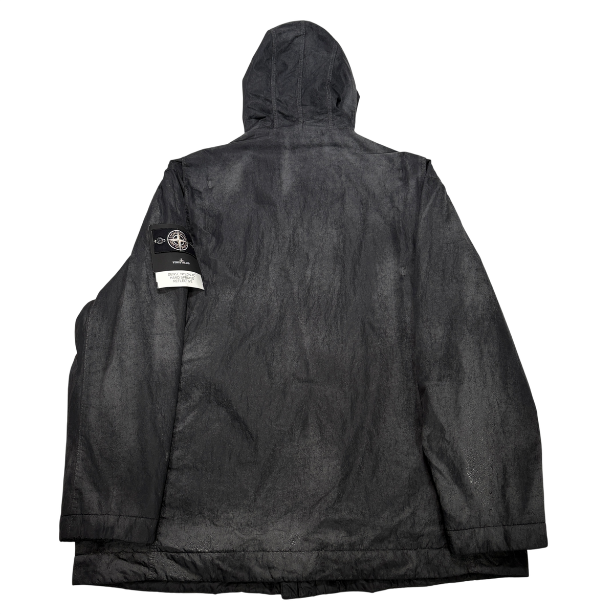Stone Island Dense Nylon - TC Hand Sprayed Reflective Grey Jacket