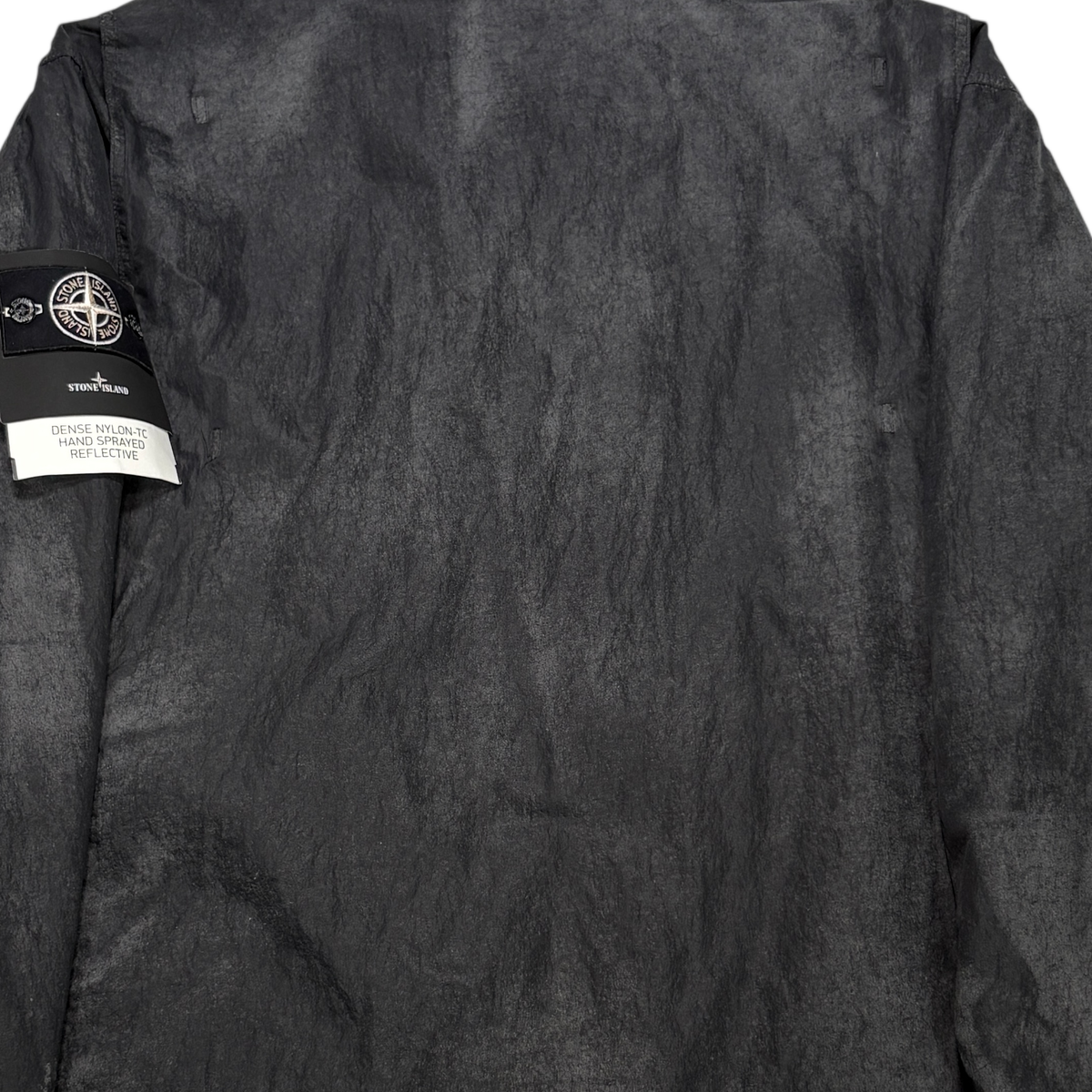 Stone Island Dense Nylon - TC Hand Sprayed Reflective Grey Jacket