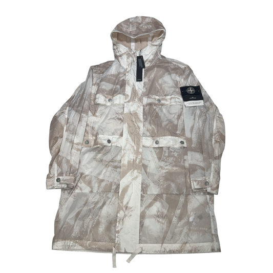 Stone Island UV - Reactive Scan Camo On Nylon Ripstop Beige Jacket