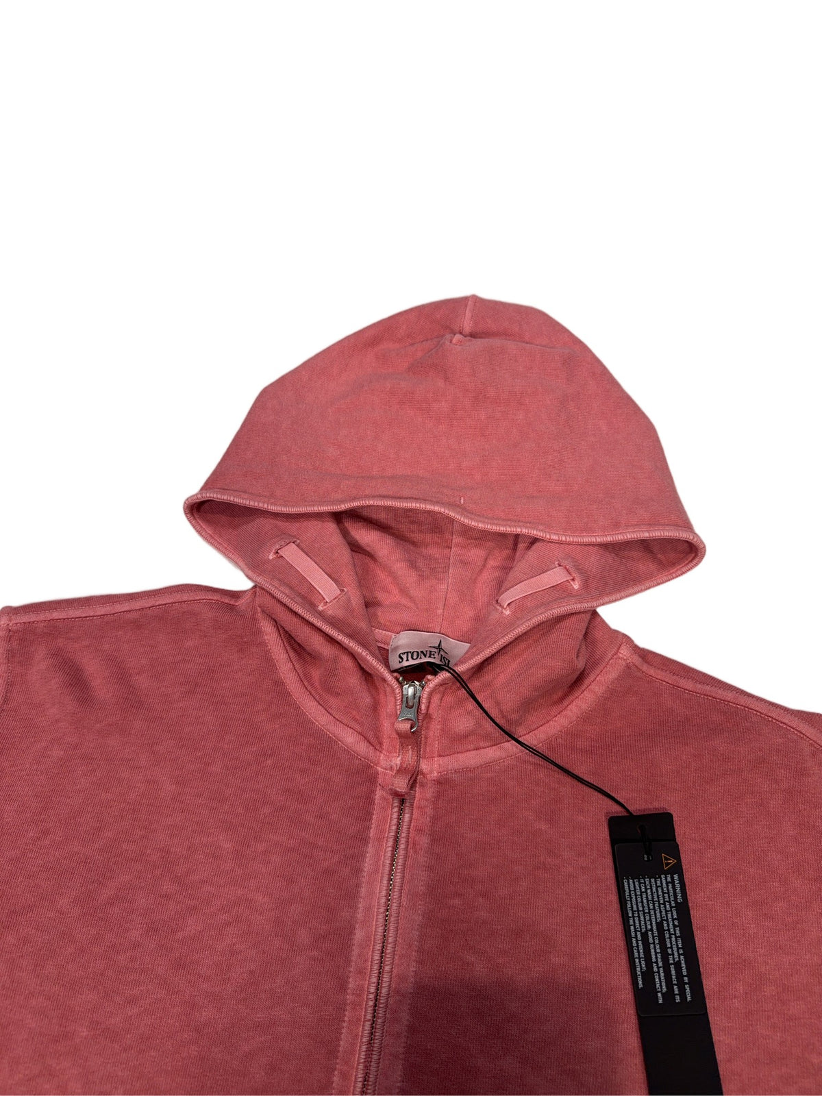 Stone Island Full-Zip Hoodie – Pink