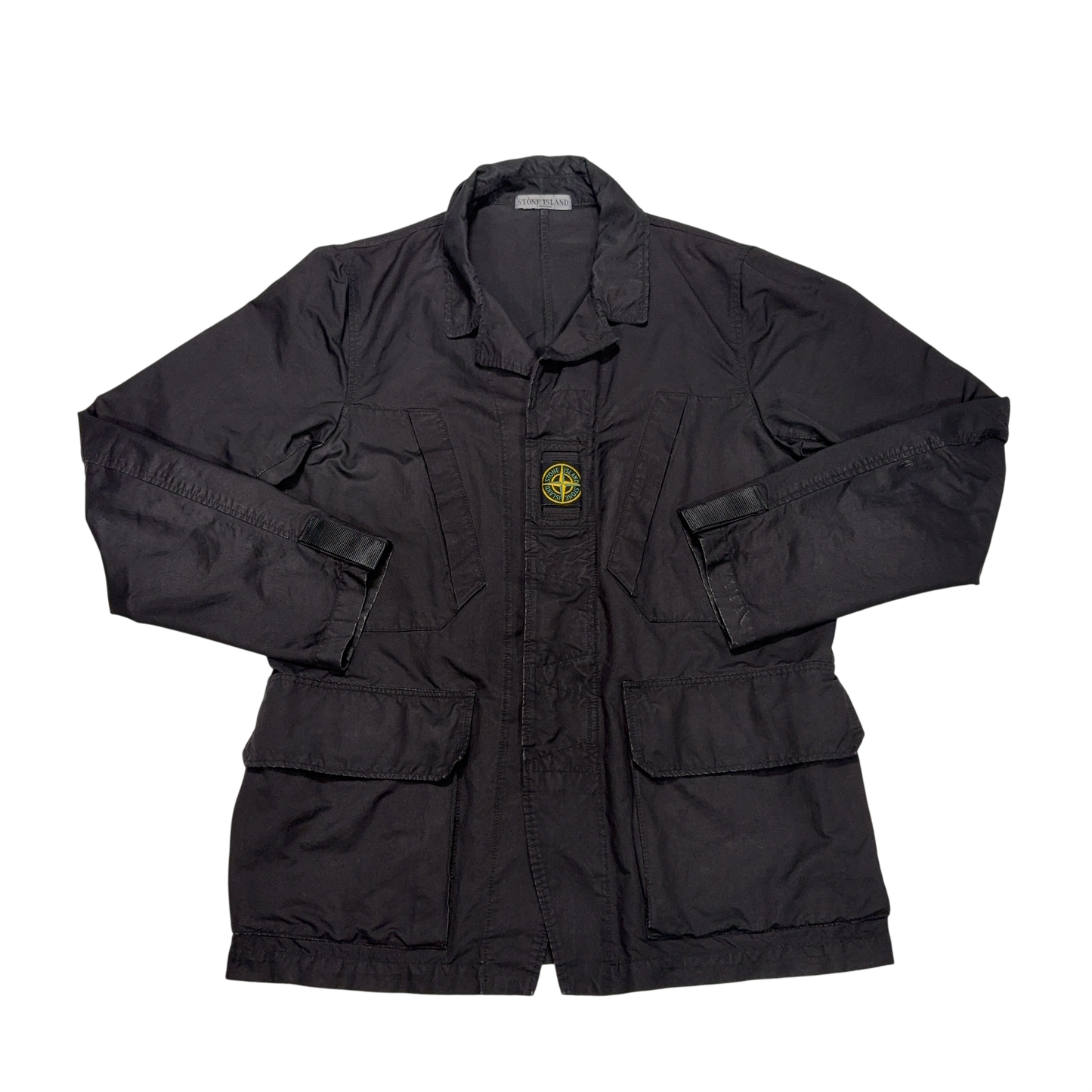 Stone Island Centre Patch Black Jacket