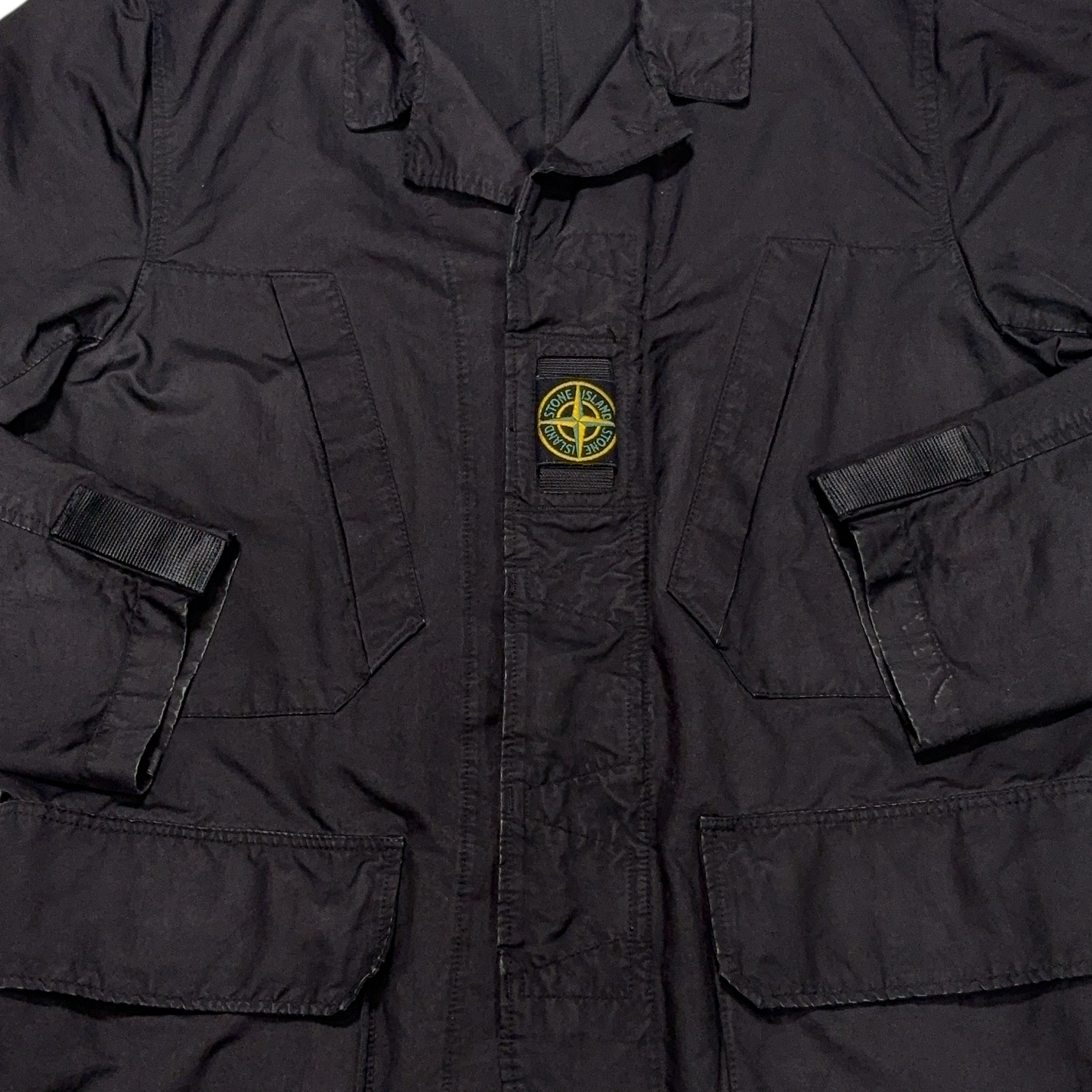 Stone Island Centre Patch Black Jacket