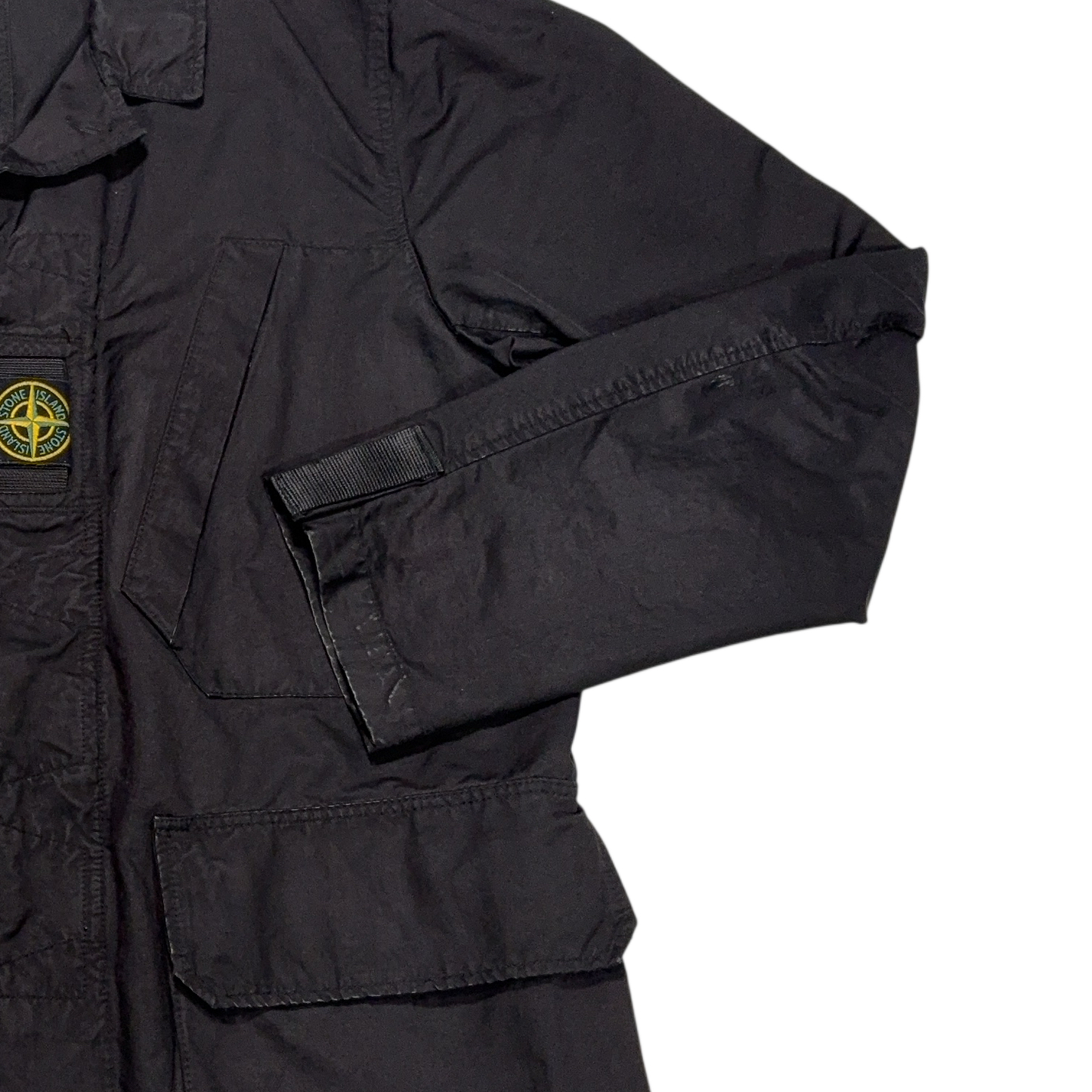 Stone Island Centre Patch Black Jacket