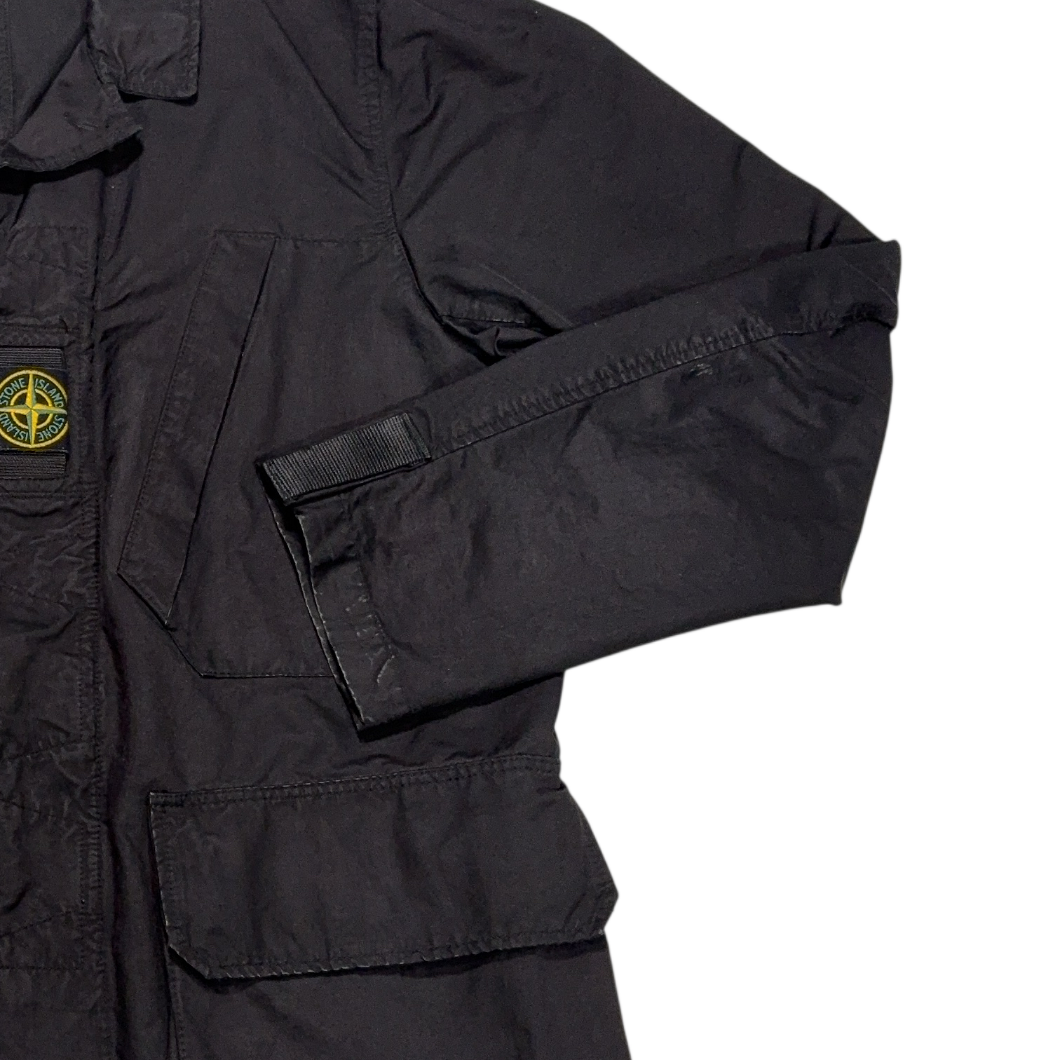 Stone Island Centre Patch Black Jacket