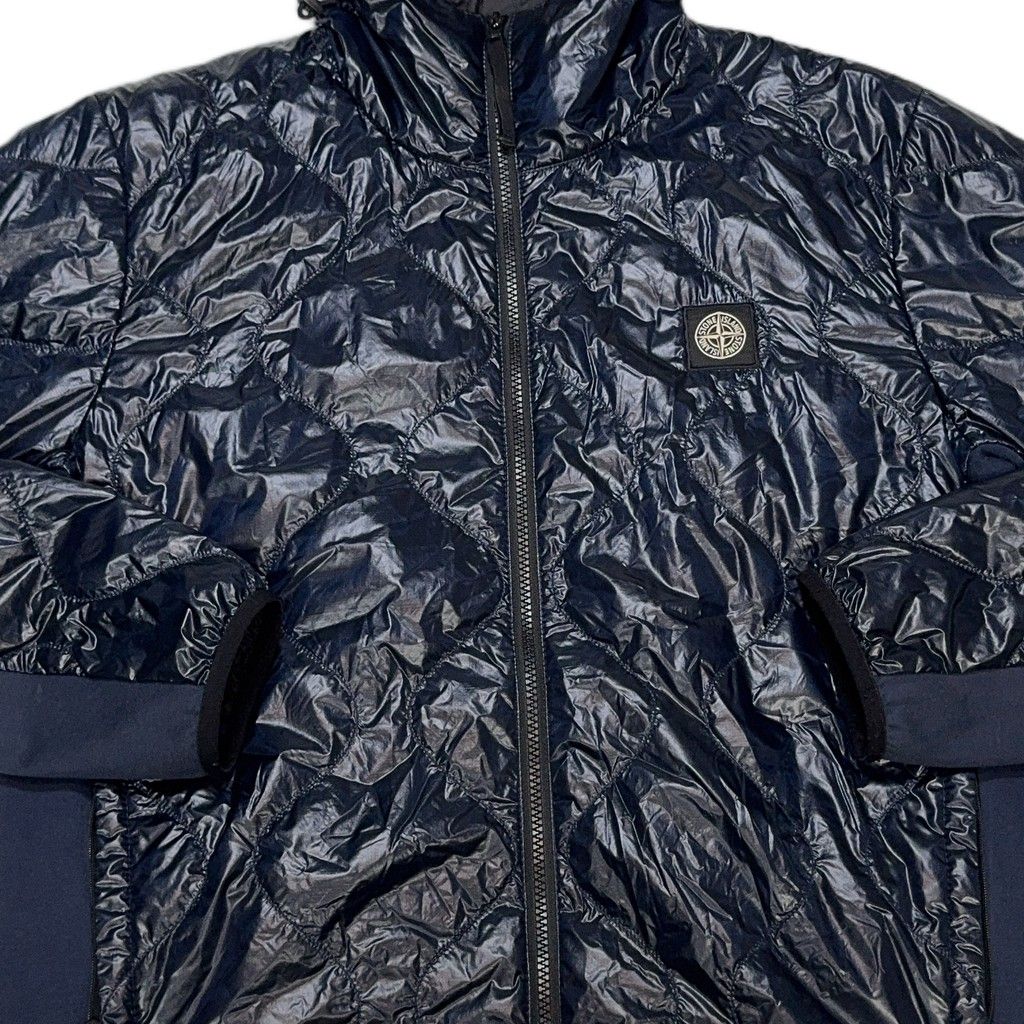 Stone Island Pertex Quantum Y with PrimaLoft Hooded Jacket – Navy
