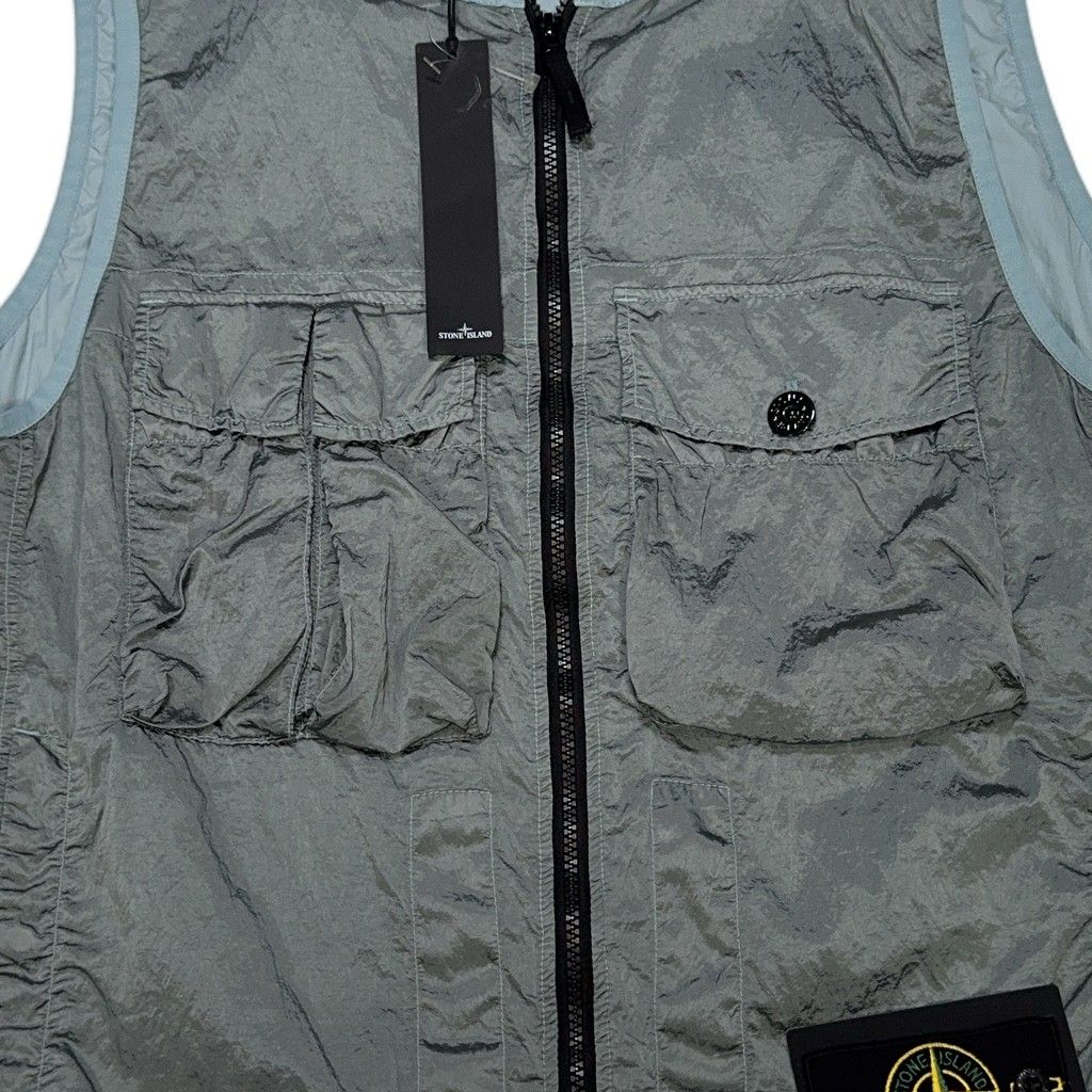 Stone Island Nylon Metal in ECONYL Utility Gilet – Grey