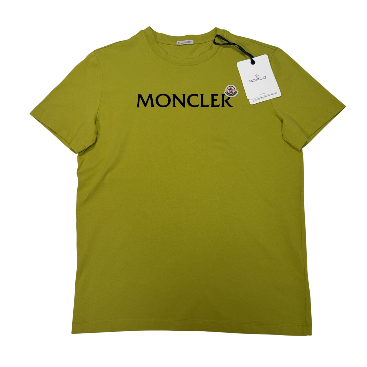 Moncler Front Graphic With Front Badge Yellow T-shirt