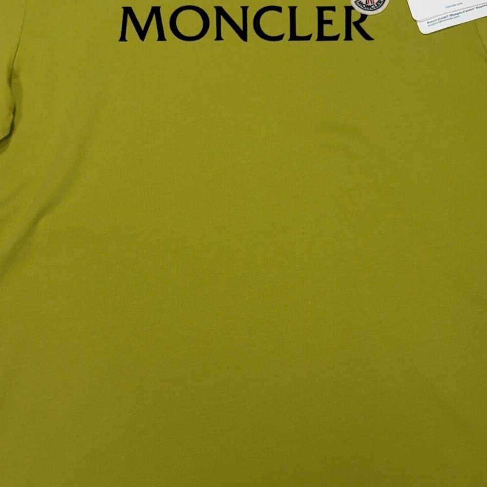 Moncler Front Graphic With Front Badge Yellow T-shirt