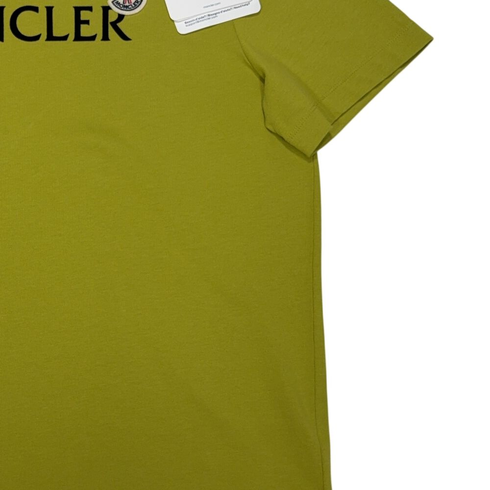 Moncler Front Graphic With Front Badge Yellow T-shirt
