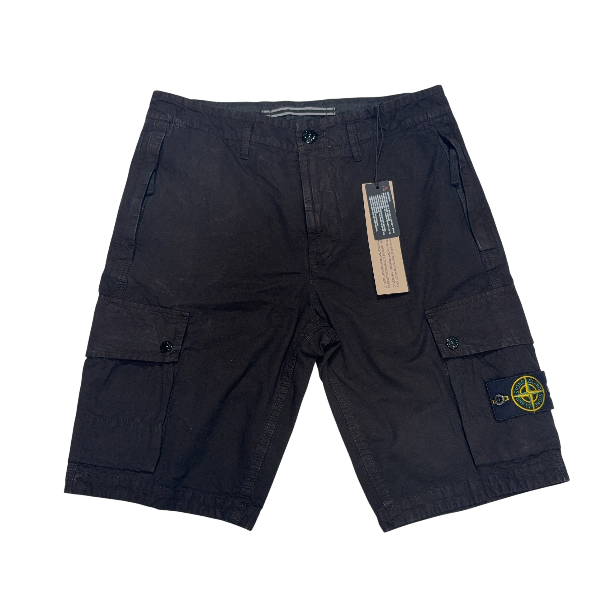 Stone Island Cargo Black Shorts