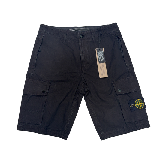 Stone Island Cargo Black Shorts