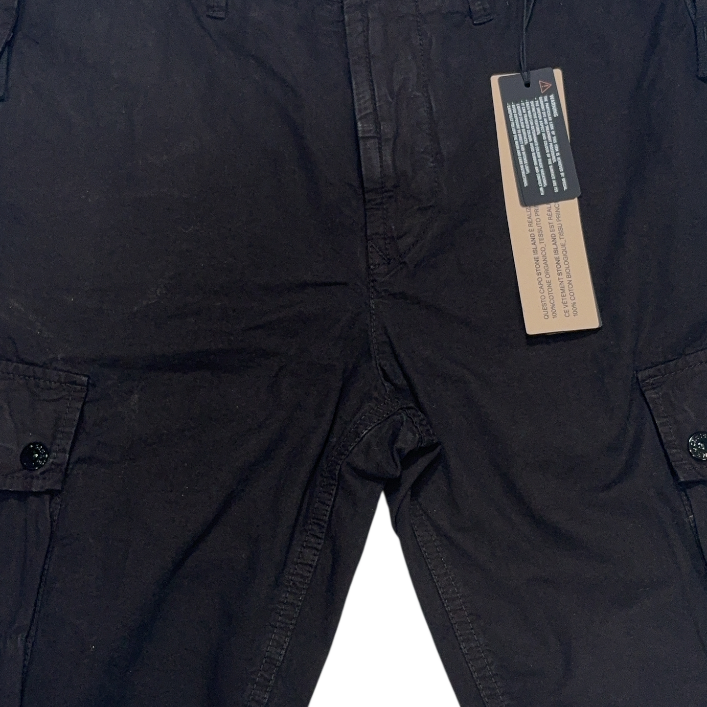 Stone Island Cargo Black Shorts