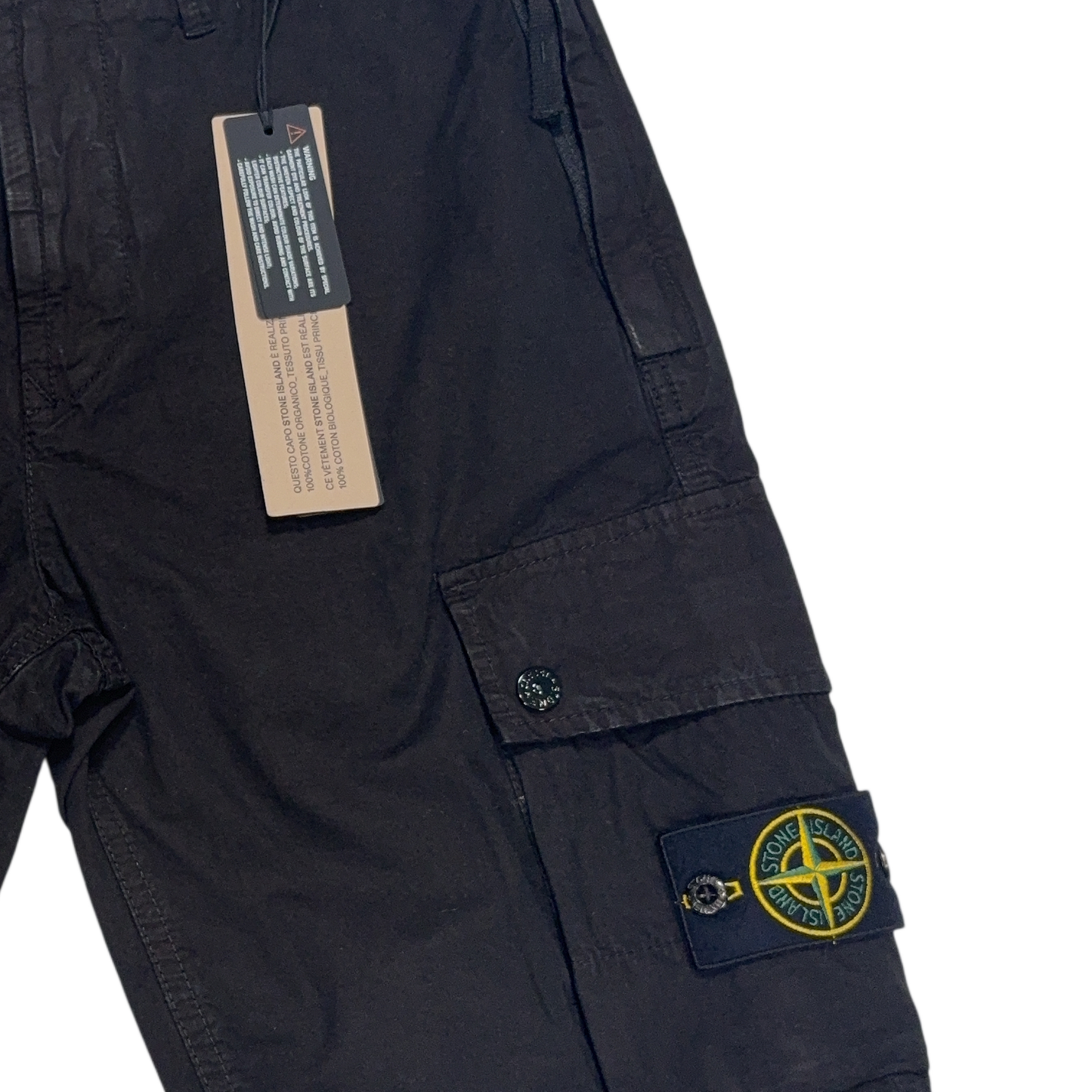 Stone Island Cargo Black Shorts