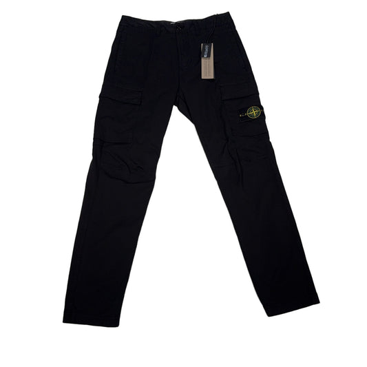 Stone Island Cargo Trousers – Black