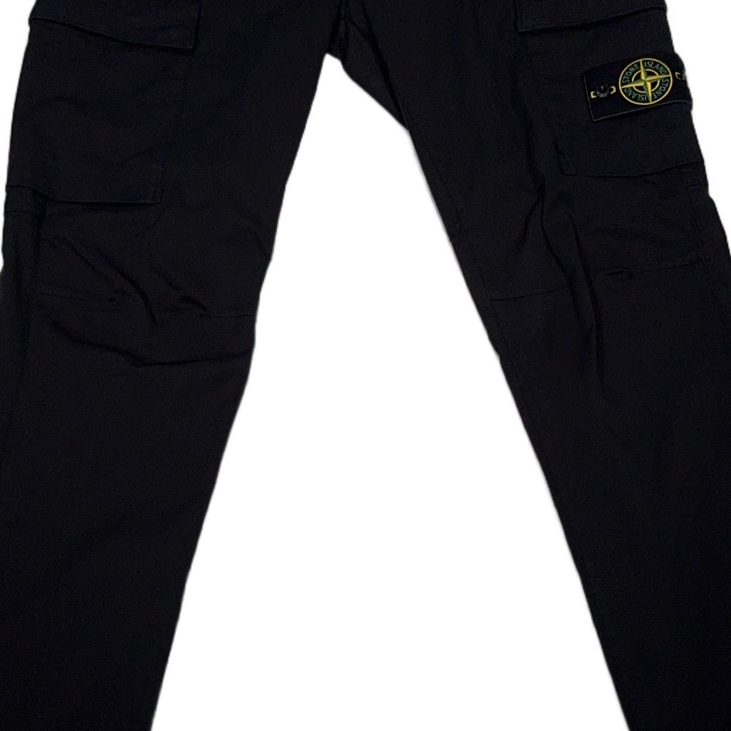 Stone Island Cargo Trousers – Black