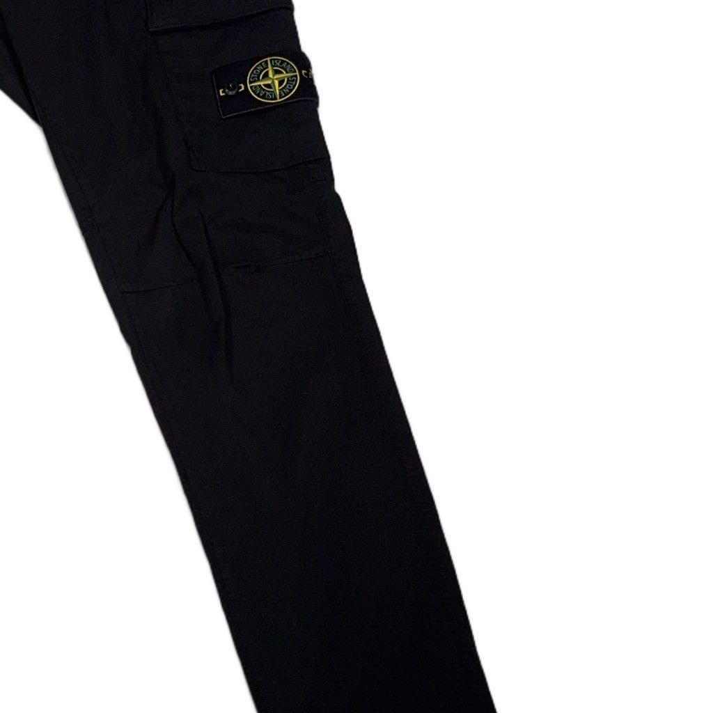 Stone Island Cargo Trousers – Black