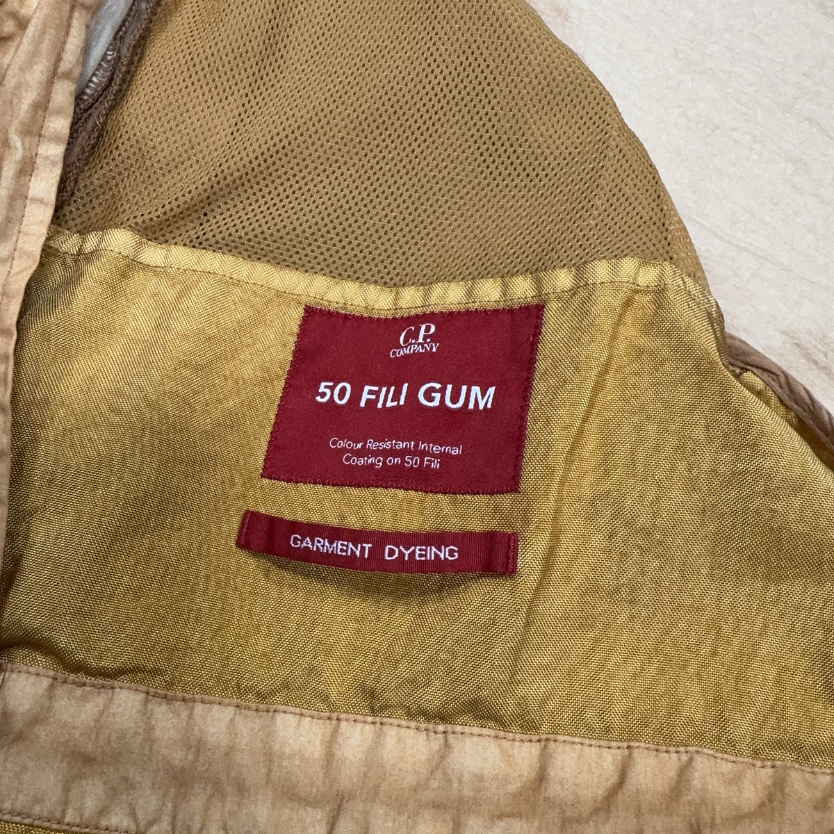 C.P. Company 50 Fili Gum Hooded Jacket - Brown