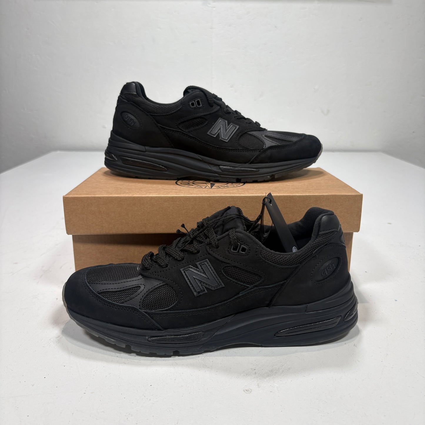 Stone Island X New Balance 991V2 Ghost Black Trainers