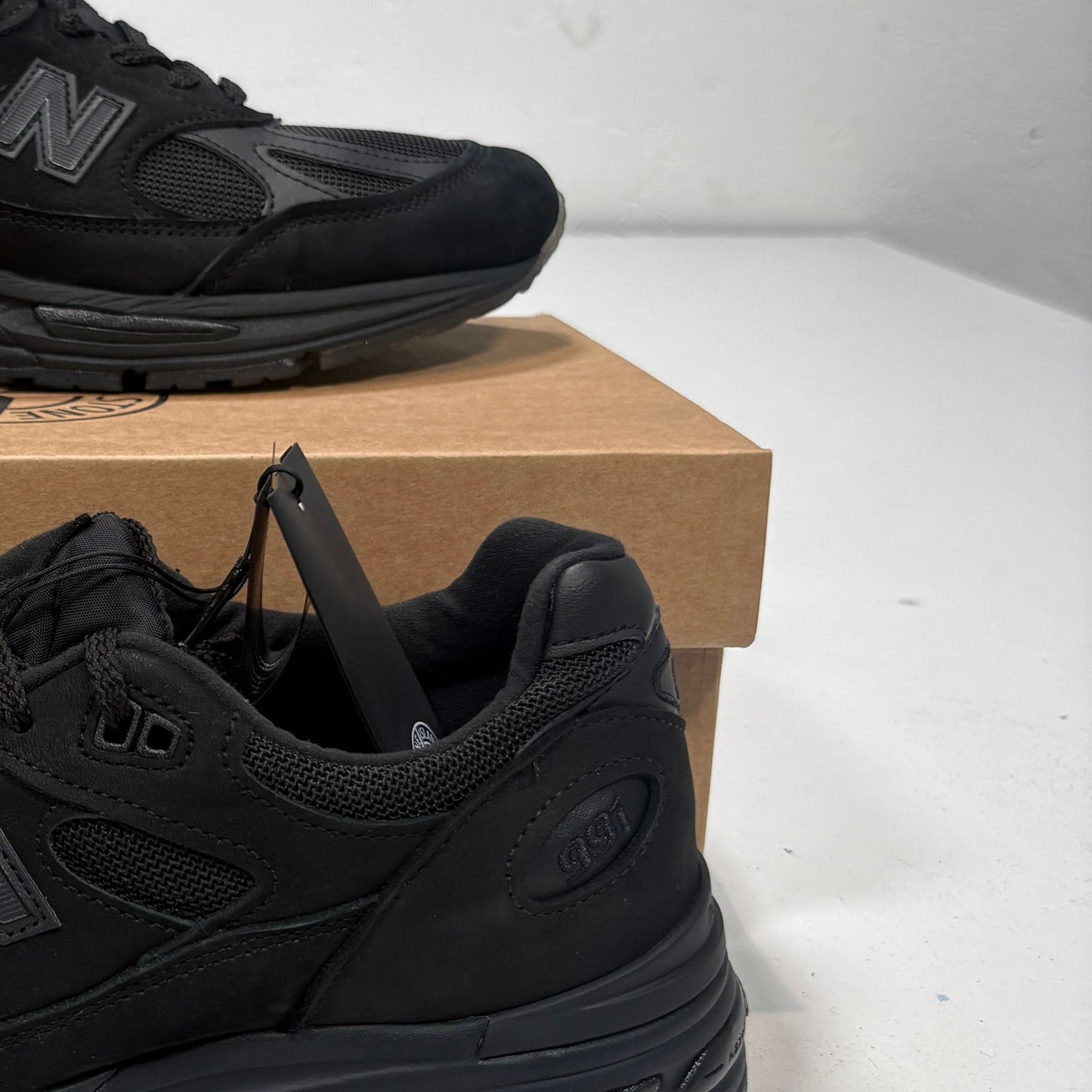 Stone Island X New Balance 991V2 Ghost Black Trainers