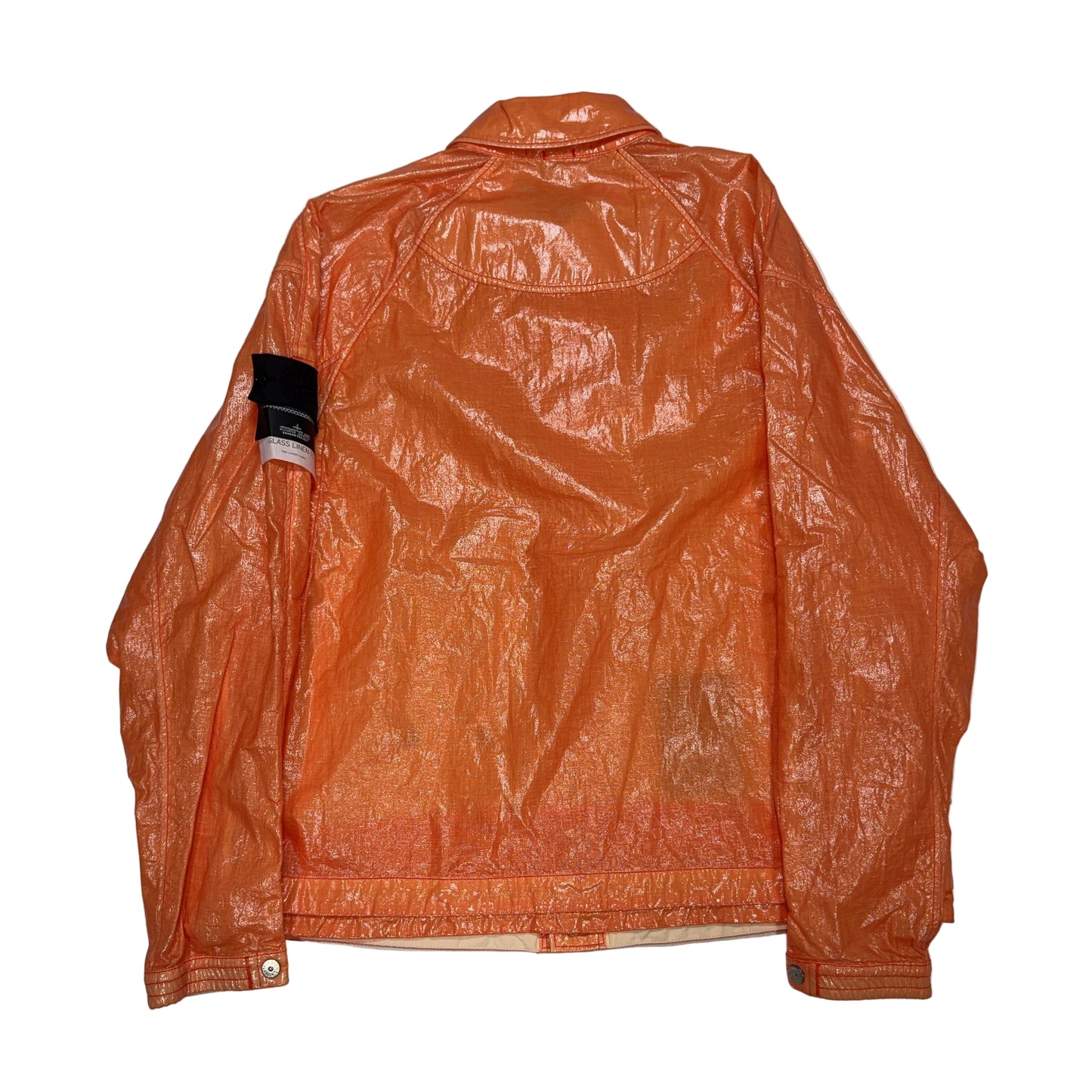 Stone Island Shadow Project Glass Linen-TC Orange Jacket