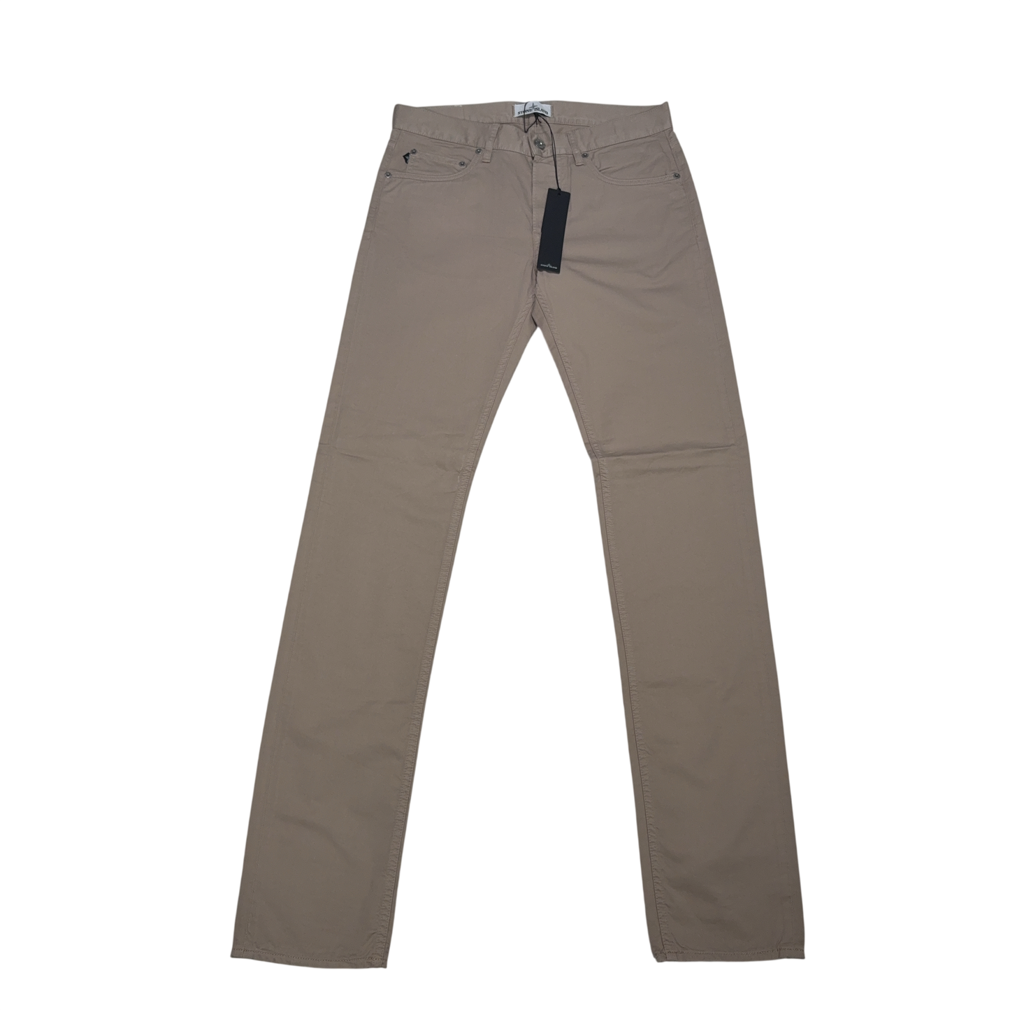 Stone Island Badge Jeans Beige Trousers