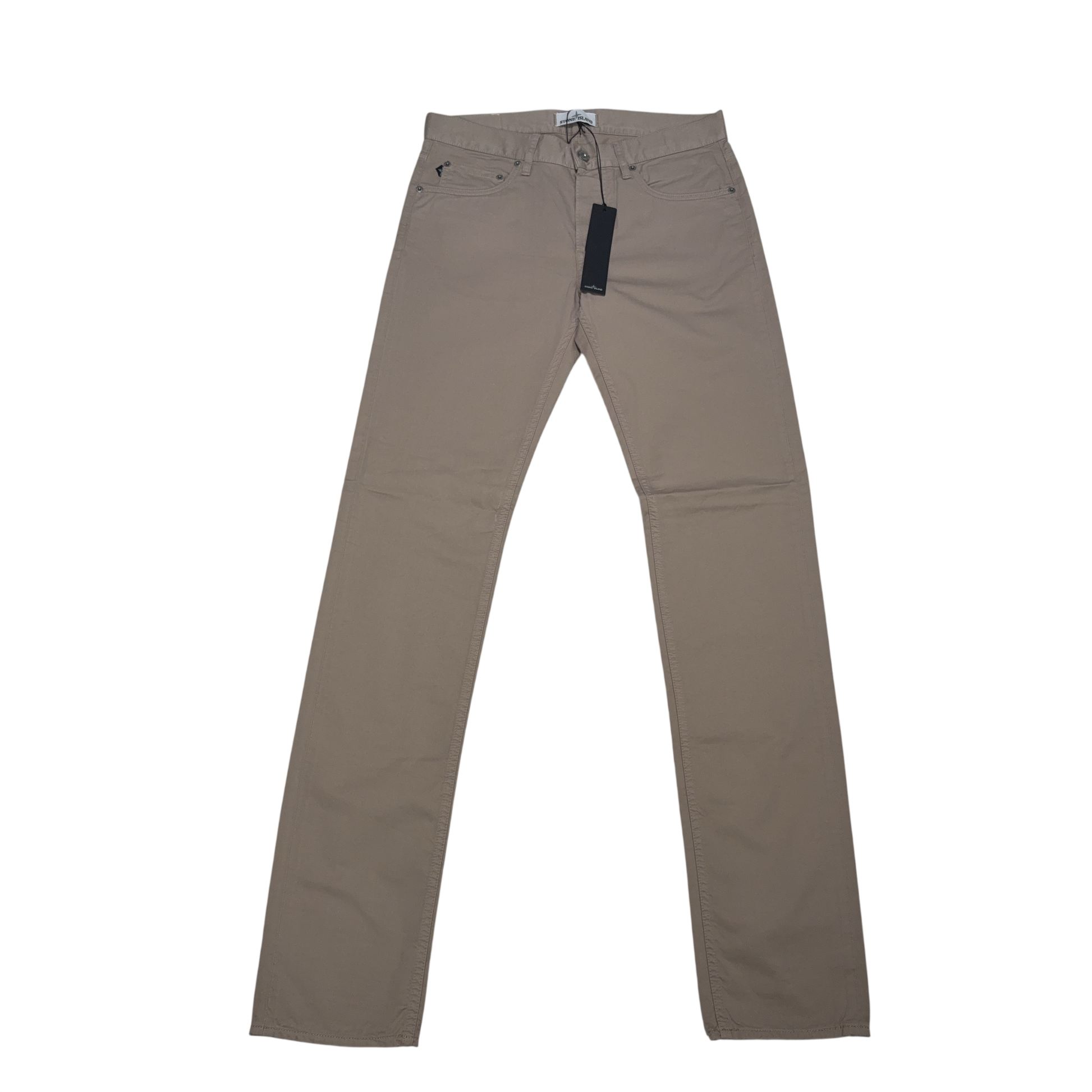 Stone Island Badge Jeans Beige Trousers