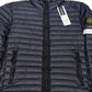 Stone Island Loom Woven Chambers Hooded Quilted Puffer Jacket – Navy