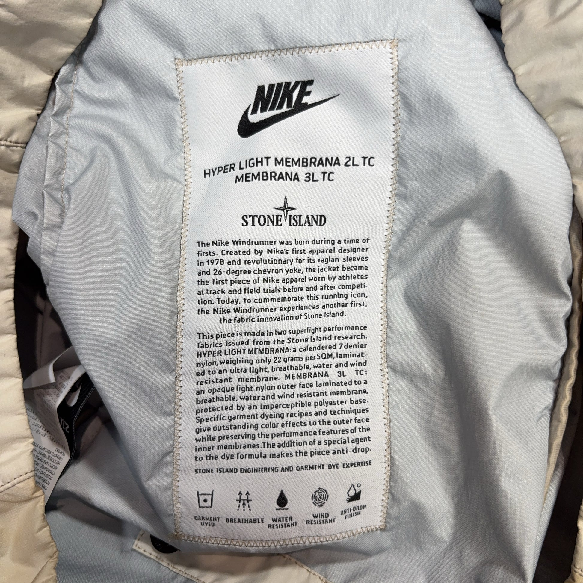 Stone island X Nike Beige Jacket