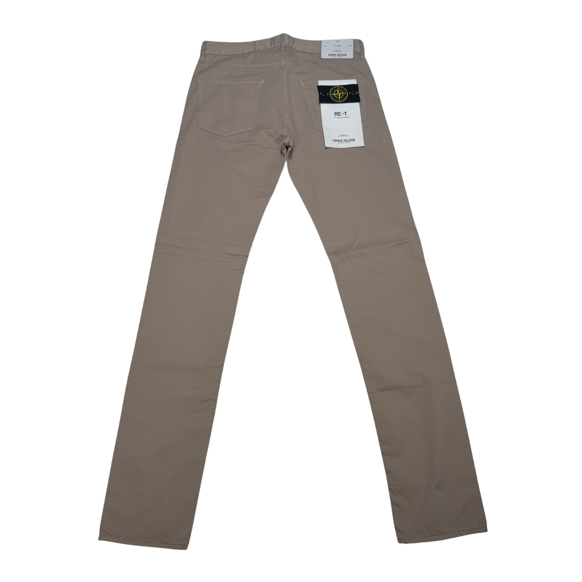 Stone Island Badge Jeans Beige Trousers