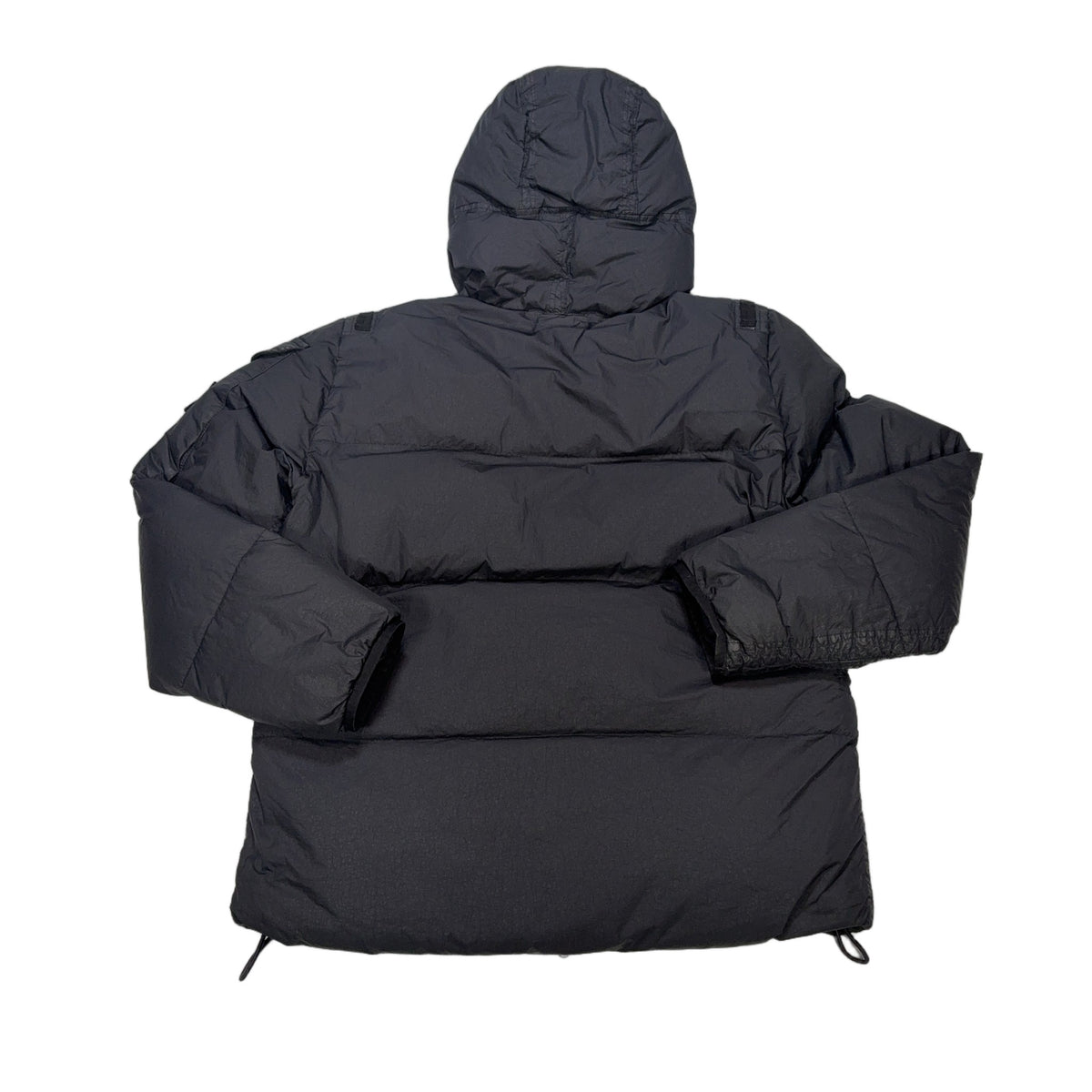 Stone Island Garment Dyed Crinkle Reps R-NY Down Black Coat