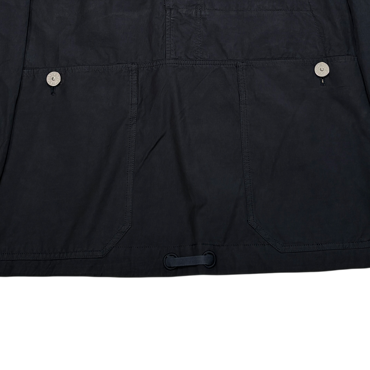 Stone Island Navy Cupro Cotton Twill-TC