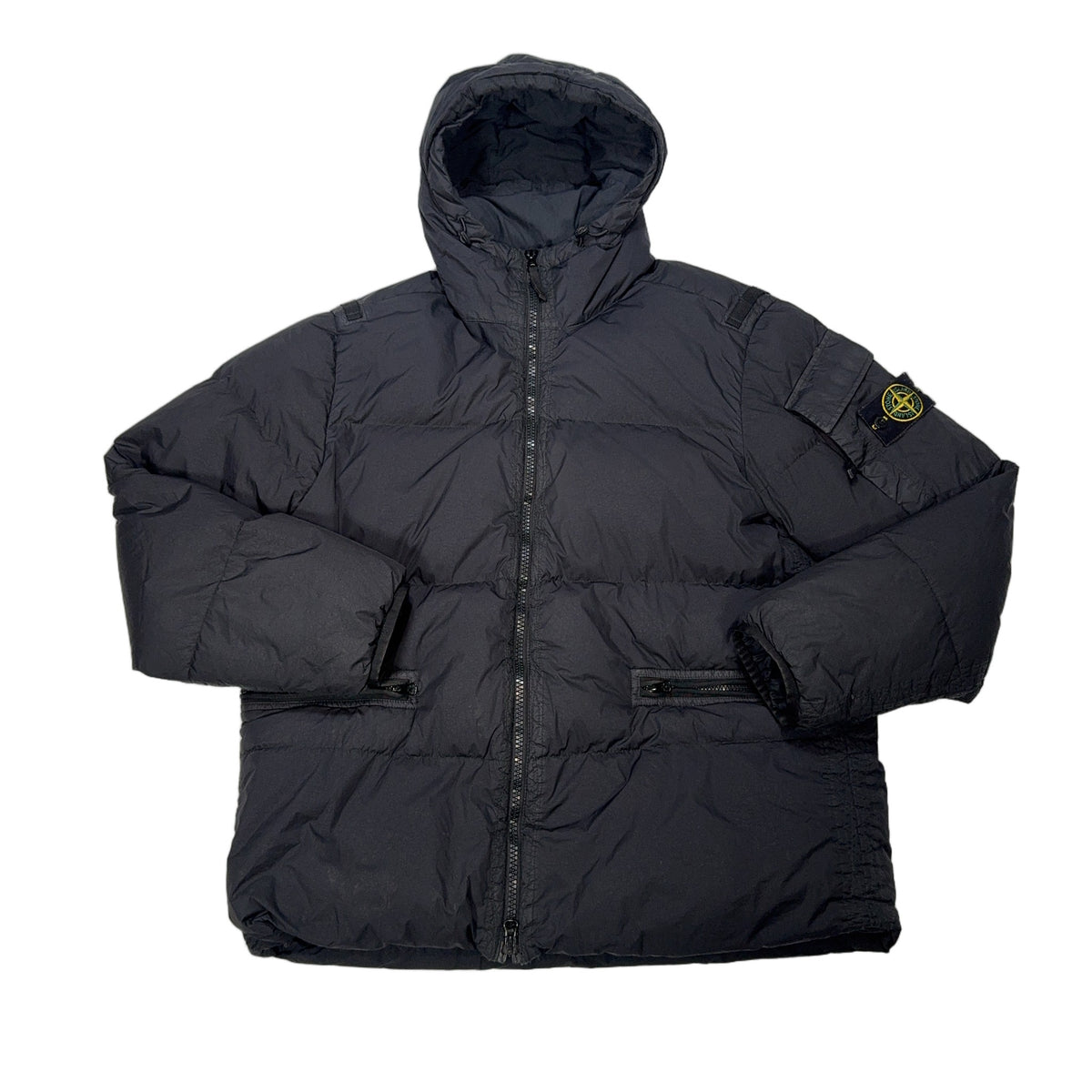 Stone Island Garment Dyed Crinkle Reps Jacket – Black
